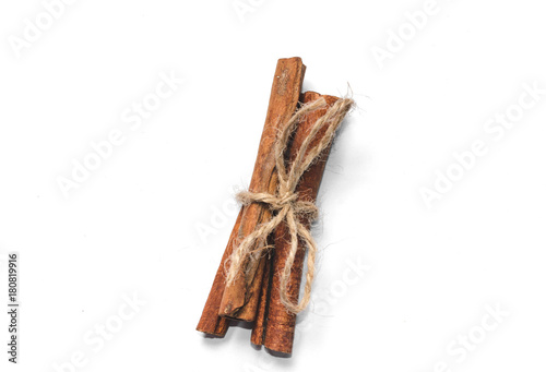 Several bandaged cinnamon sticks