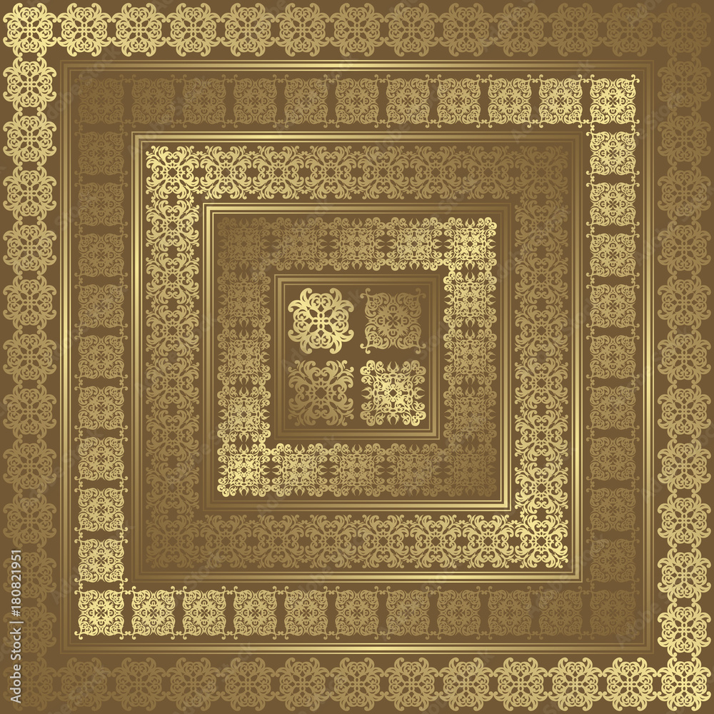 Original card with decorative borders. Retro design Original card with decorative borders. Retro design