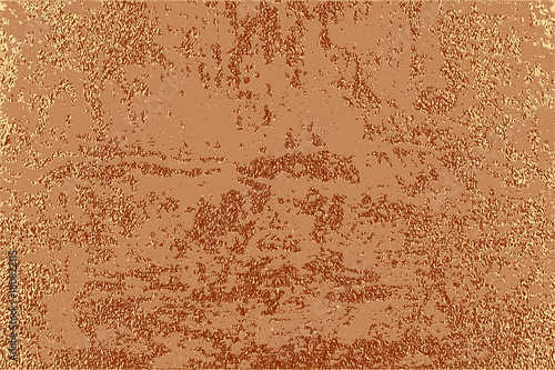 Modern and stylish minimal design. Copper glossy background. Metallic texture. Bronze metal.