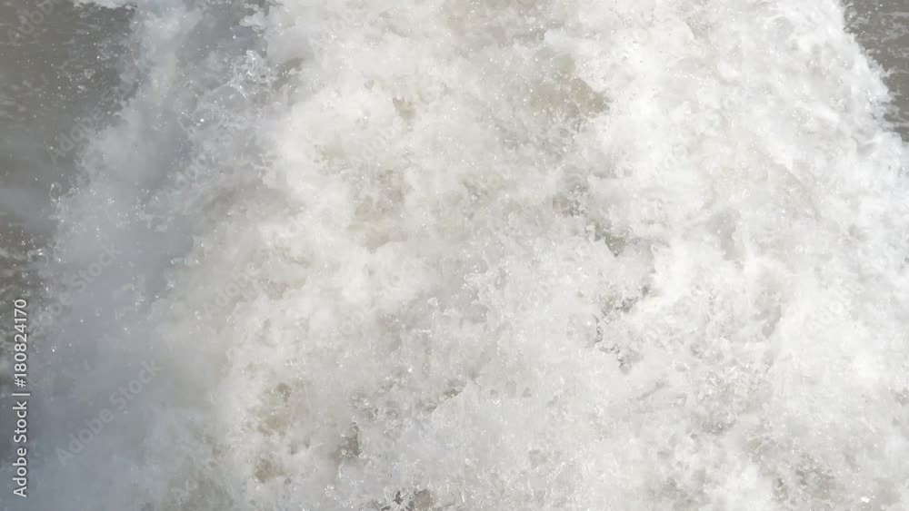 Close up, large wake from boat Close up, large wake from boat
