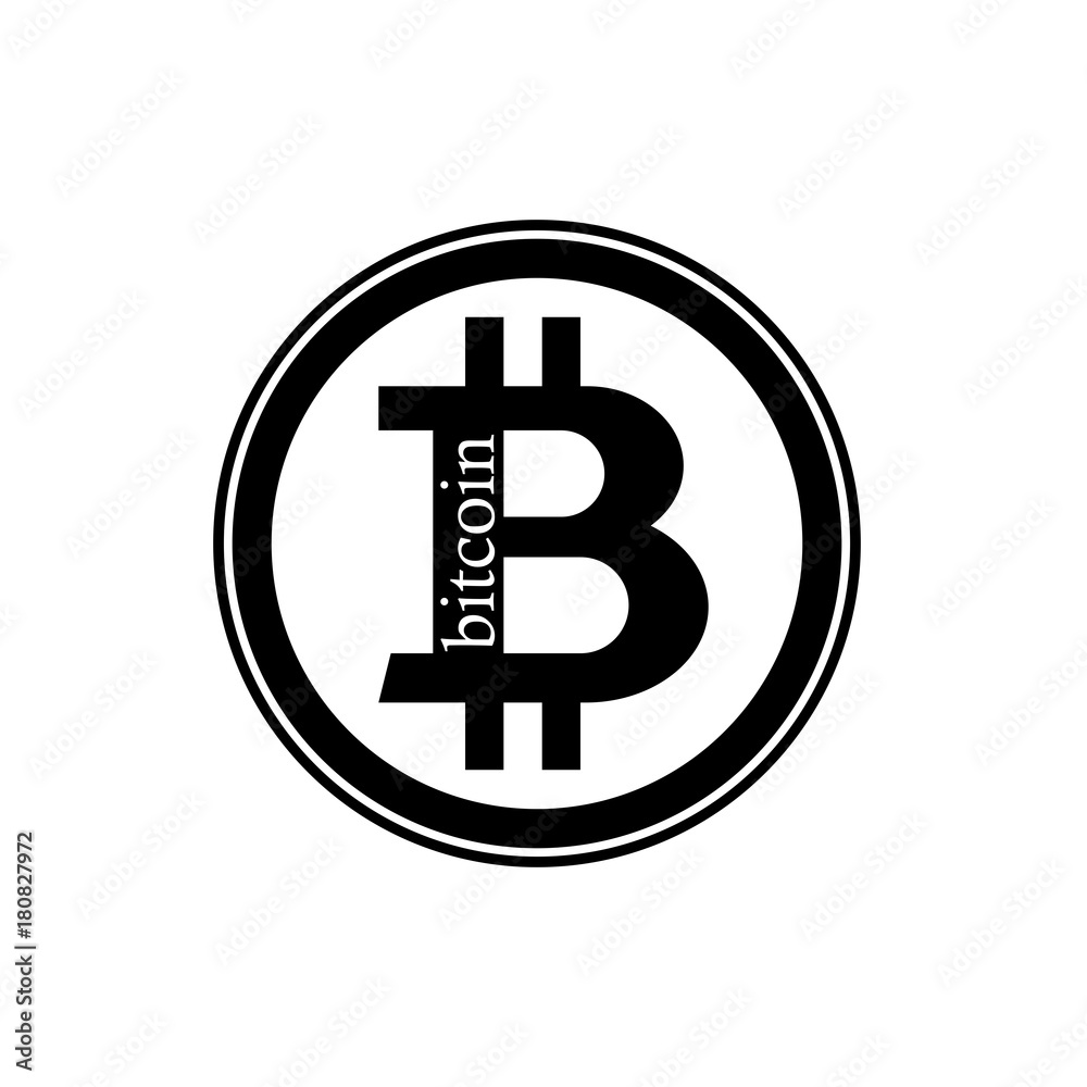 Obraz premium Black bitcoin coin