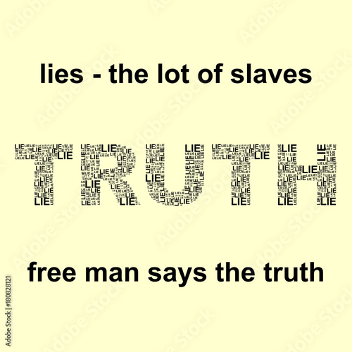 Truth and lie words