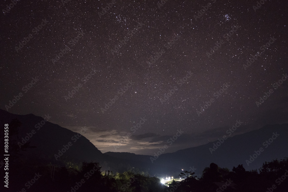 Thousand of start, Viengvieng laos Thousand of start, Viengvieng laos