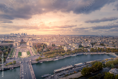 View of Paris taken from the Tour Eiffel - France - Europe © Erwin Barbé