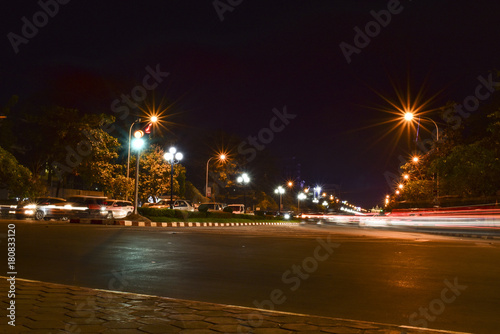 Beautiful street light near Patuxay Vientiane Capital 