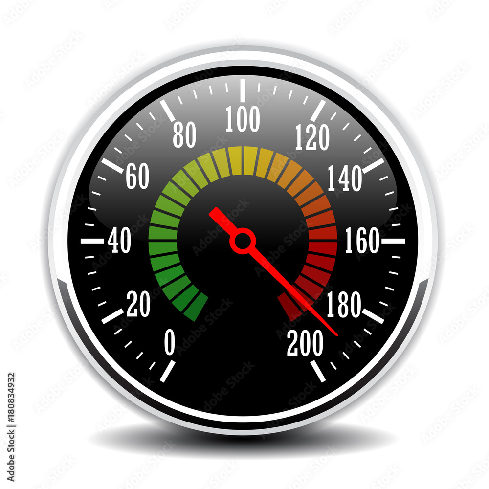 Car speedometer design vector illustration