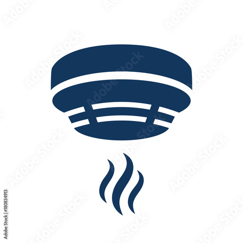 Smoke alarm vector icon