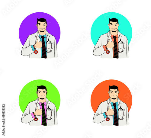 a vigorous male doctor