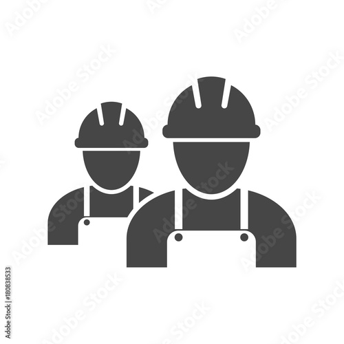 Contractor Icon, Workers icon 