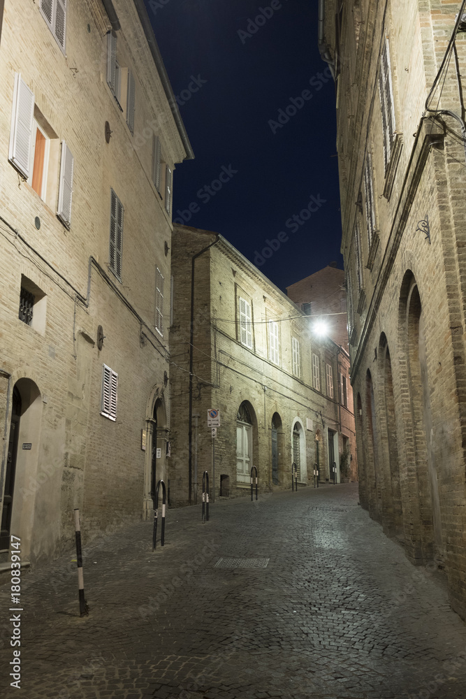 Fermo (Marches, Italy) by night