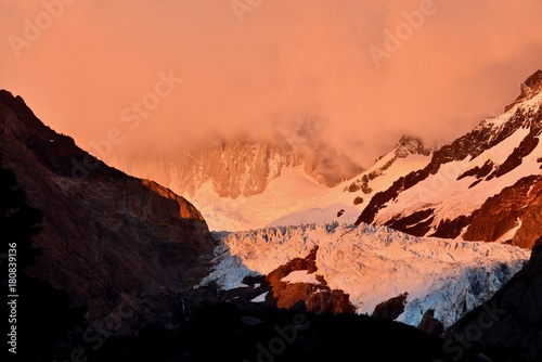 Fitz Roy at dawn  Patagonia  Argentine 