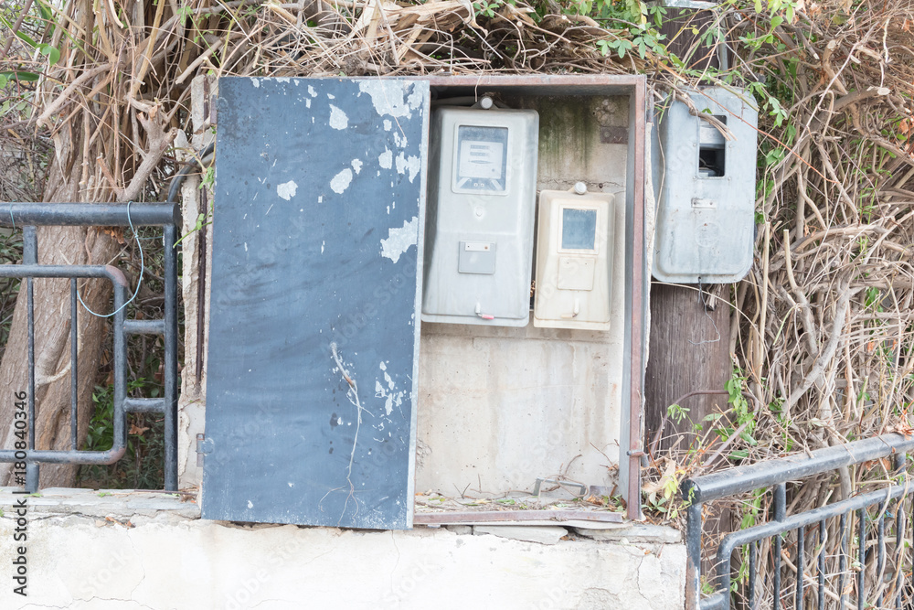 Old electricity meter, Greece