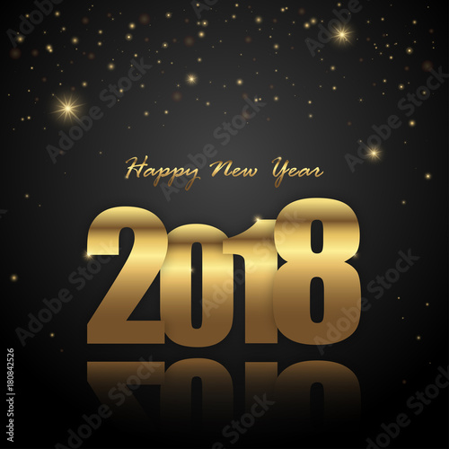 happy new year 2018 greetings background photo