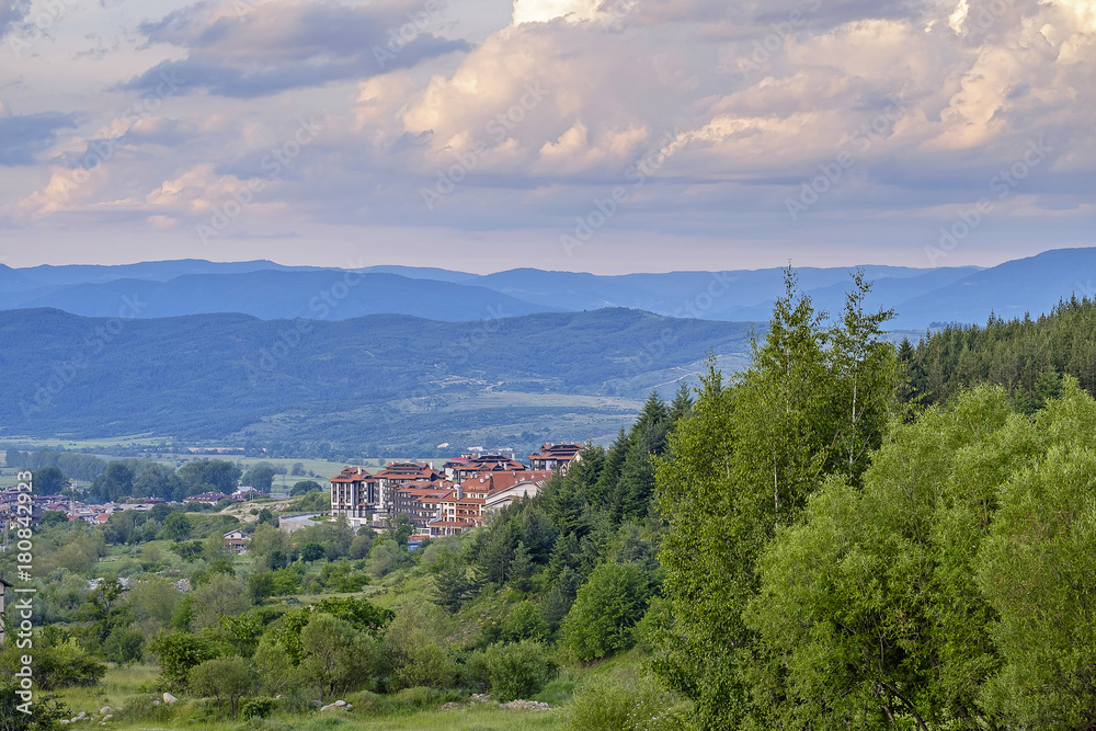 Mountain panorama in Bansko, Bulgaria 4