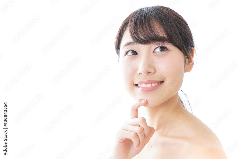 悩む女性・美容イメージ 悩む女性・美容イメージ
