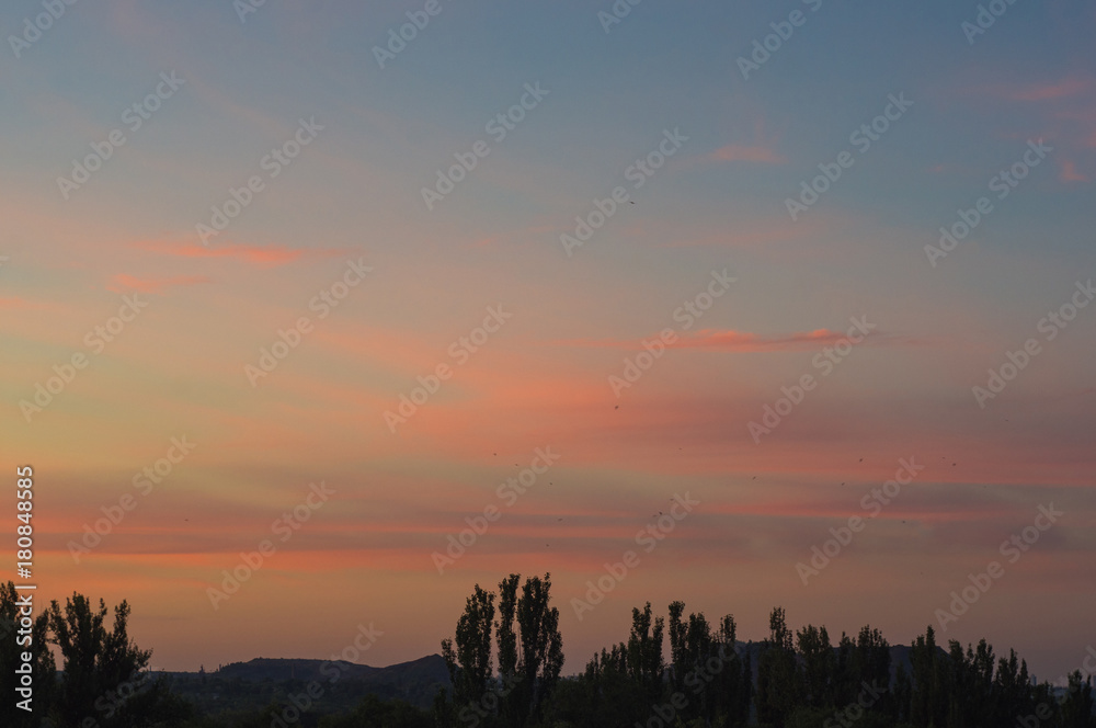 Fototapeta premium landscape with dramatic light