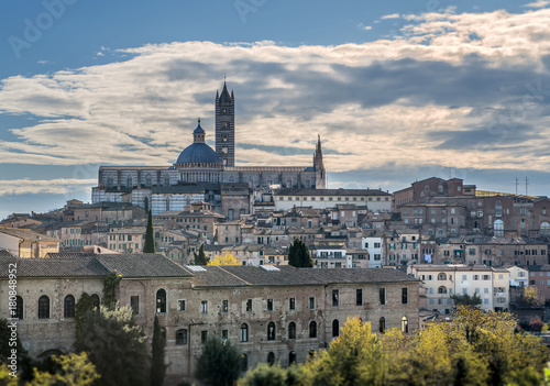 view of Santa Maria catedral,Siena, Tuscany, Italy