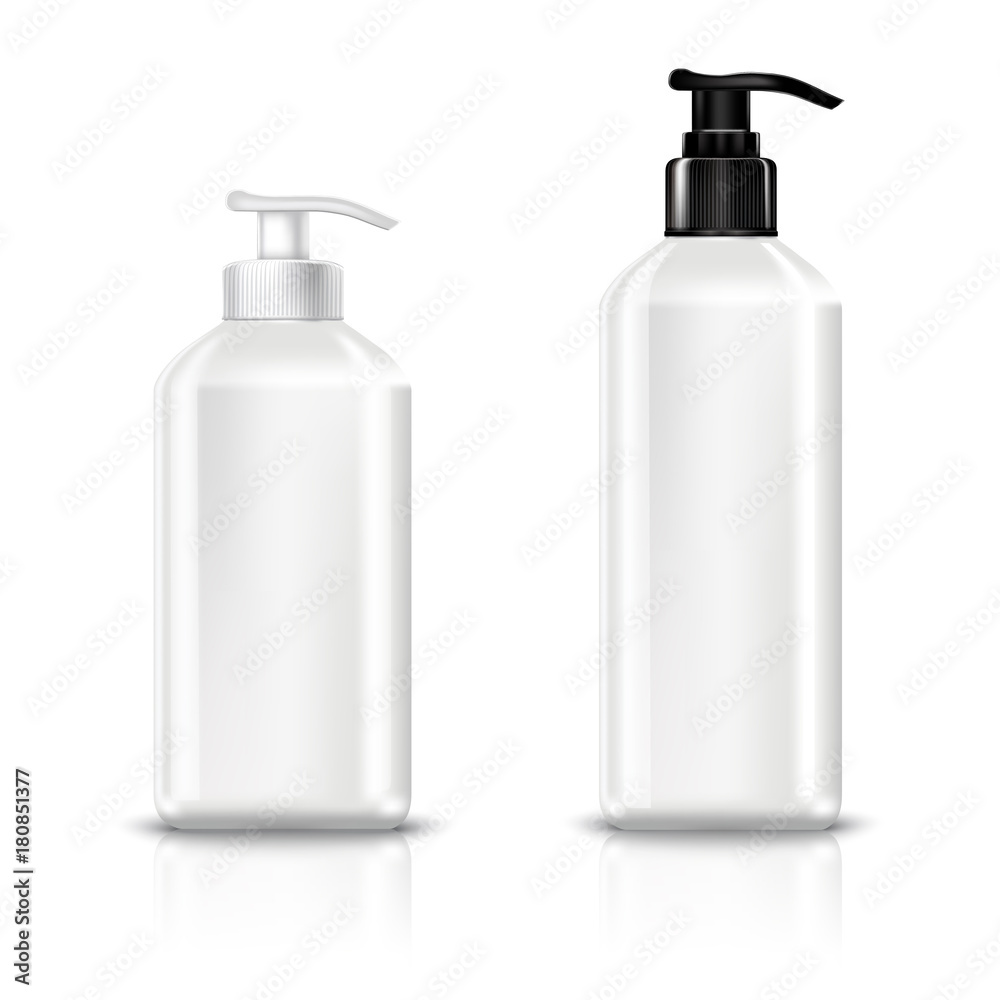 Dispenser Pump Plastic Bottle White. Dispenser Pump Plastic Bottle White.