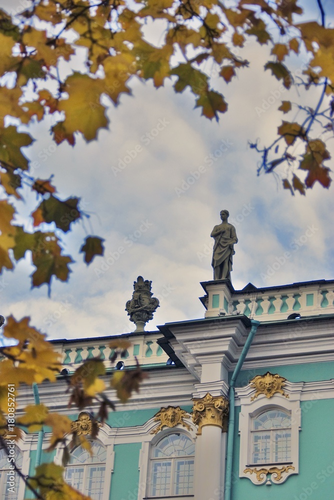 Old architecture of Saint Petersburg, Russia. Color photo. Old architecture of Saint Petersburg, Russia. Color photo.