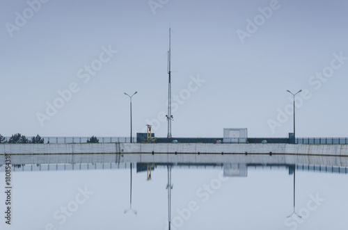 HYDROELECTRIC POWER PLANT - Lake and building of the complex and infrastructure
 photo