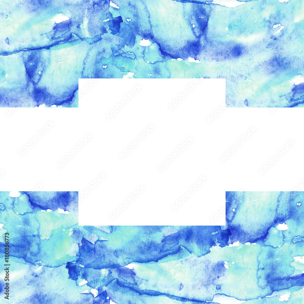     Watercolor abstract background, pattern, spot, splash of paint, blot, divorce, color. Vintage pattern for different design and decoration. 
blue paint color. Frosty abstract window, postcard.