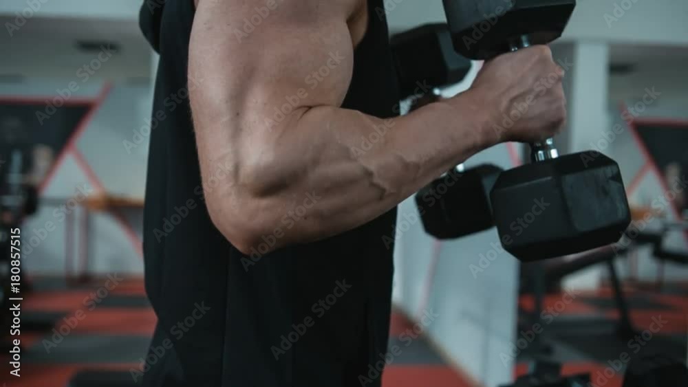 Biceps workout with dumbbells Biceps workout with dumbbells