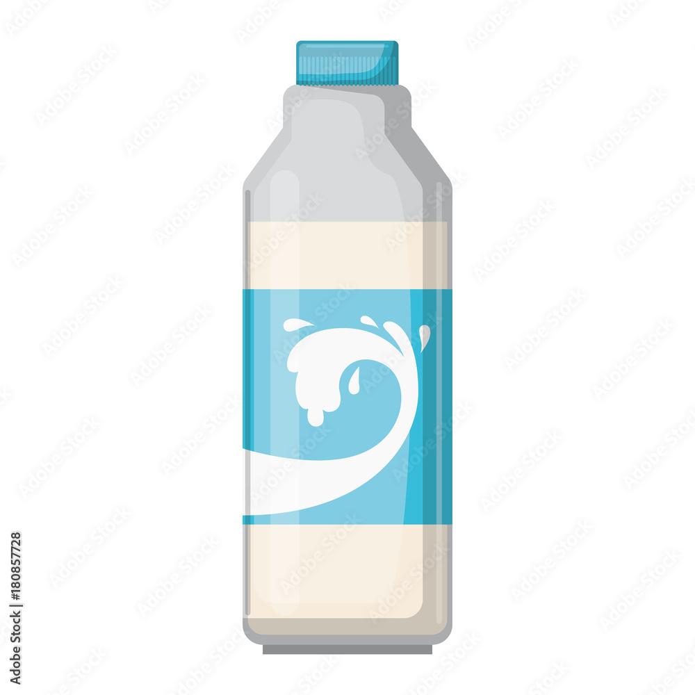 milk bottle colorful silhouette on white background milk bottle colorful silhouette on white background