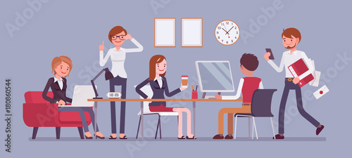 Busy office work