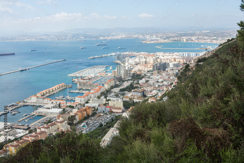 Gibraltar panorama from Upper Rock