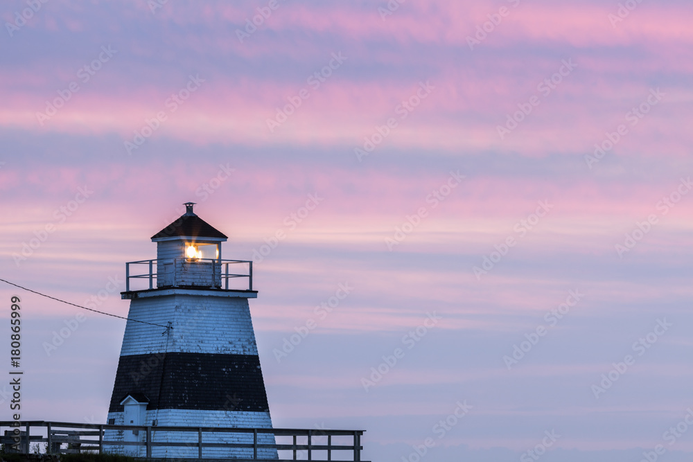 Margaretsville Lighthouse at sunset