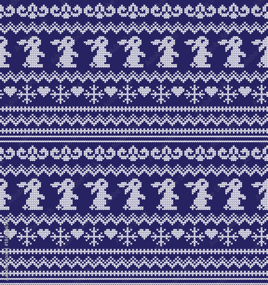 Winter festive Christmas knitted pattern woolen knitted Winter festive Christmas knitted pattern woolen knitted