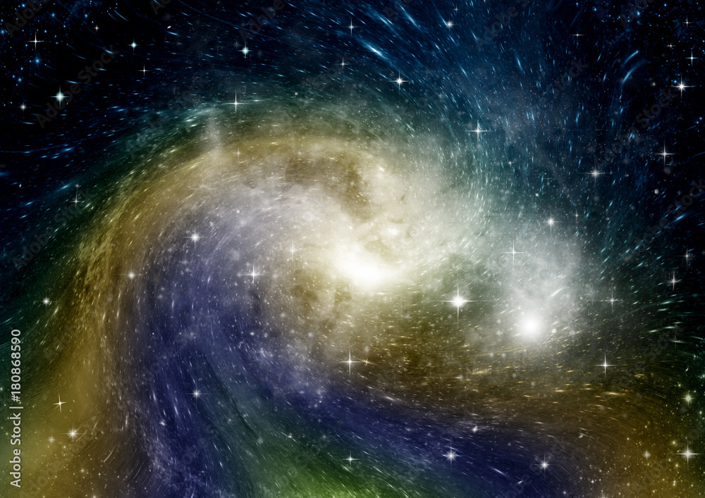 galaxy in a free space