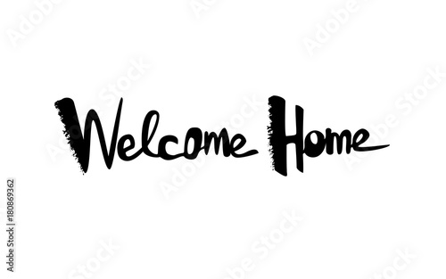Welcome Home lettering