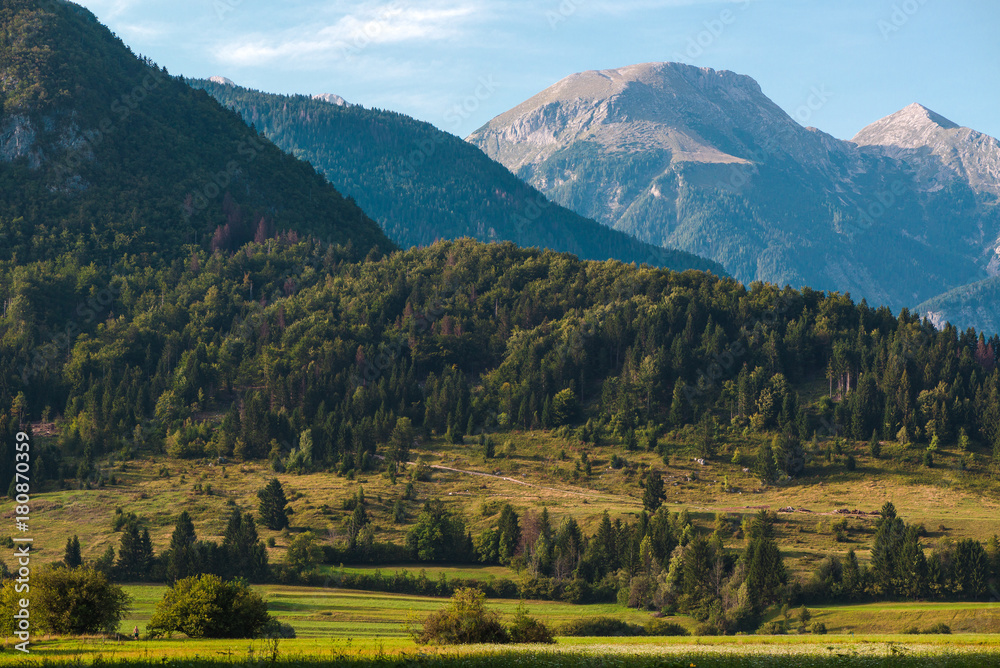 Amazing Julian Alps landscape in summer