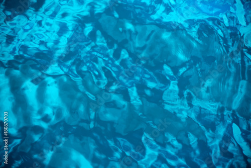 Blue abstract water surface, top view