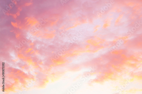 Canvas Print Sky with pink clouds