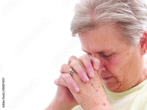 Senior Woman Praying