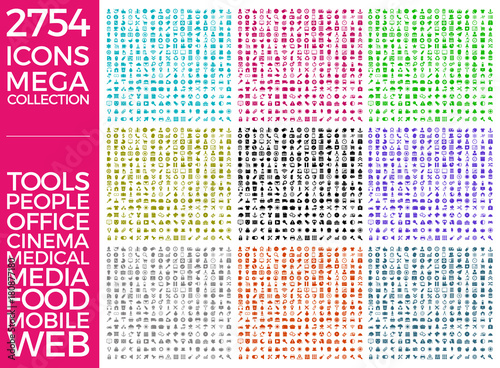 Set Of Icons, Quality Icon Collection Vector Design Eps 10