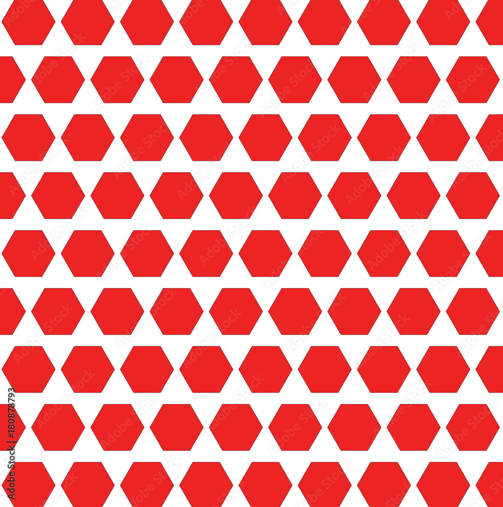 Hexagon pattern red background. Hexagon pattern red background.