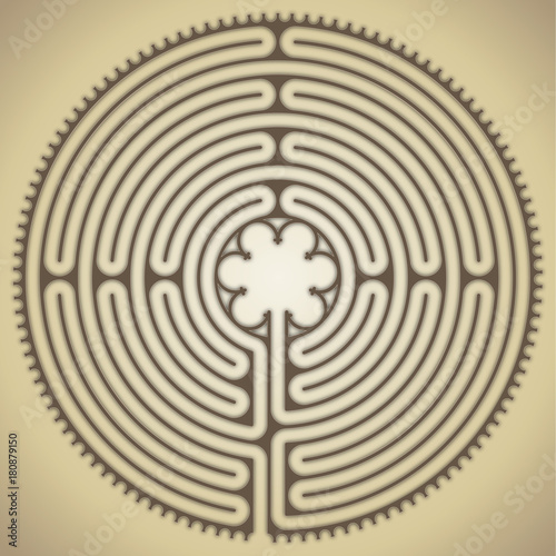 Labyrinth of the cathedral of Chartres, France