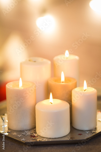 candles in the interior