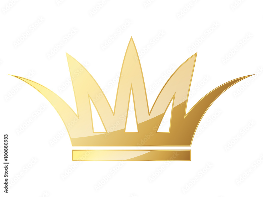 Golden crown icon. Vector illustration. Golden crown icon. Vector illustration.