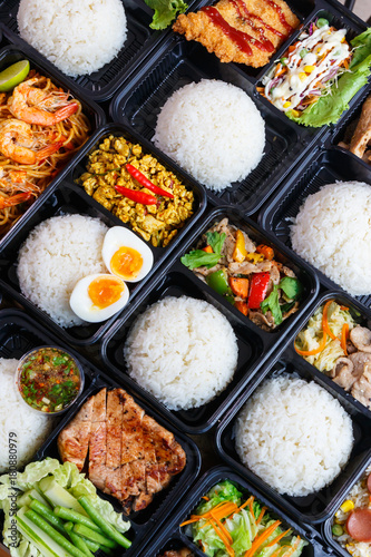 Variety Thai Meal Boxes.