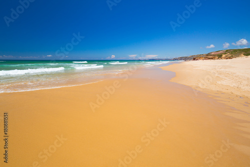 Nice open seashore with blue sky