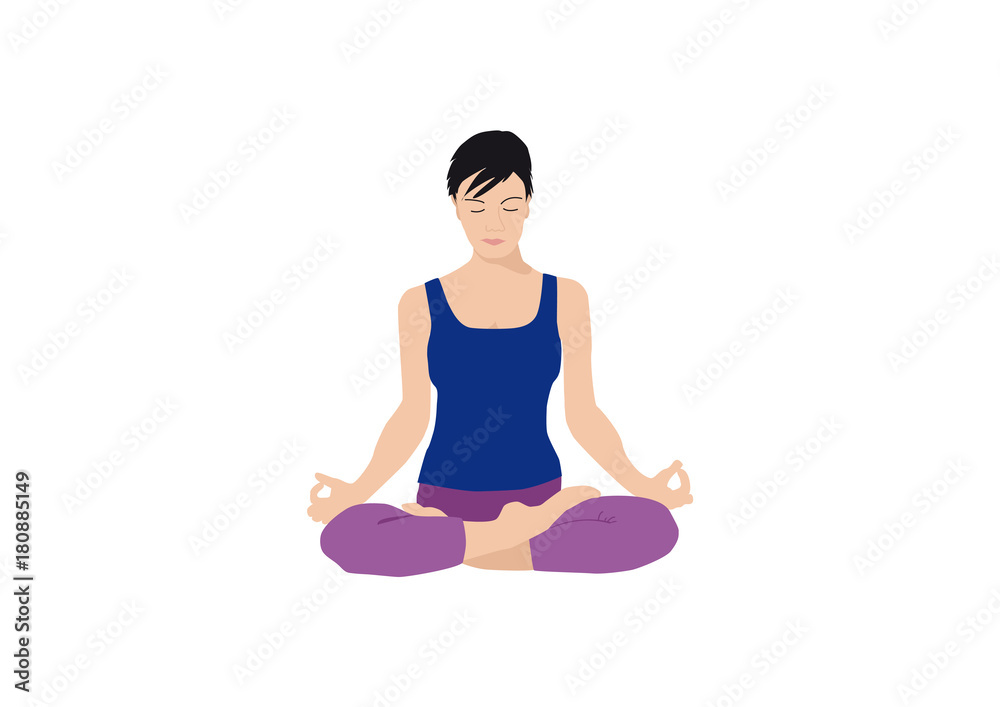 Yoga - lotus position padmasana