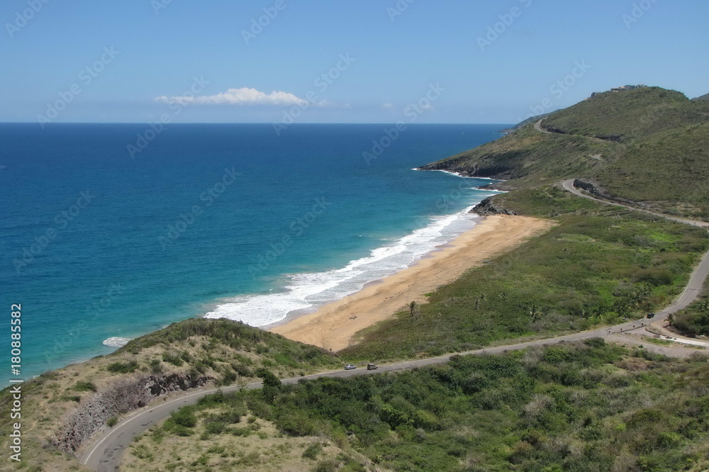 Fototapeta premium Beach in Saint Kitts