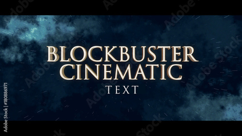 Cinematic 3D Text Title