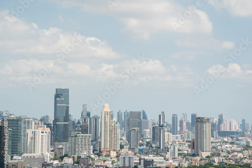 Cityscape of business area in Bangkok Thailand
