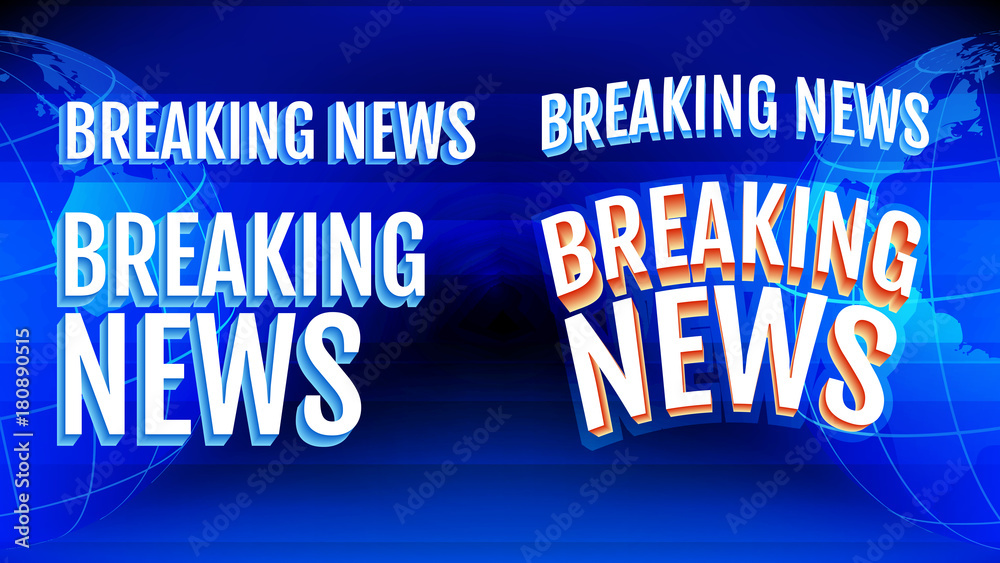 Obraz premium Breaking News Letters Set