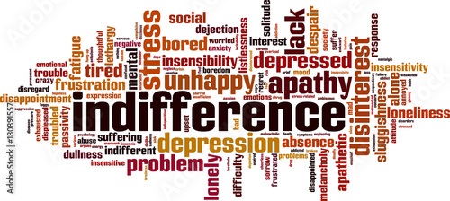 Indifference word cloud